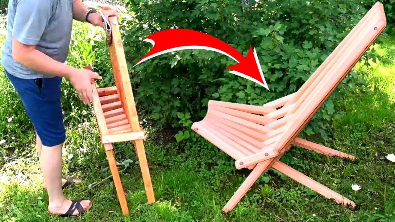 FABRIQUER une CHAISE PLIANTE en BOIS | Comment Faire un Fauteuil de JARDIN ou de PLAGE