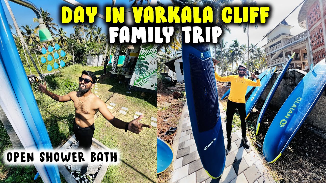 Finally Reached our Destination !! Varkala Cliff beach - Family Fun Vlog | DAN JR VLOGS