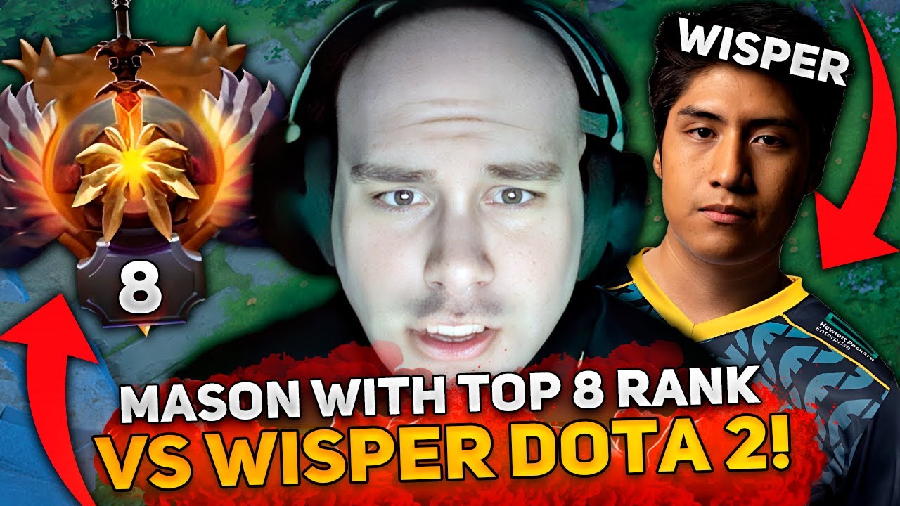 MASON on CLINKZ CARRY with TOP 8 RANK vs WISPER in HIGH MMR!