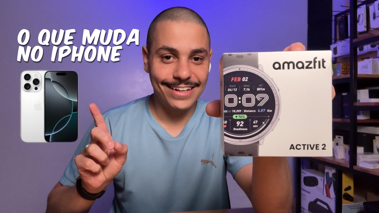 Amazfit Active 2 - O que não Funciona no iOS (NÃO é Review) Spotify Funciona ✅️