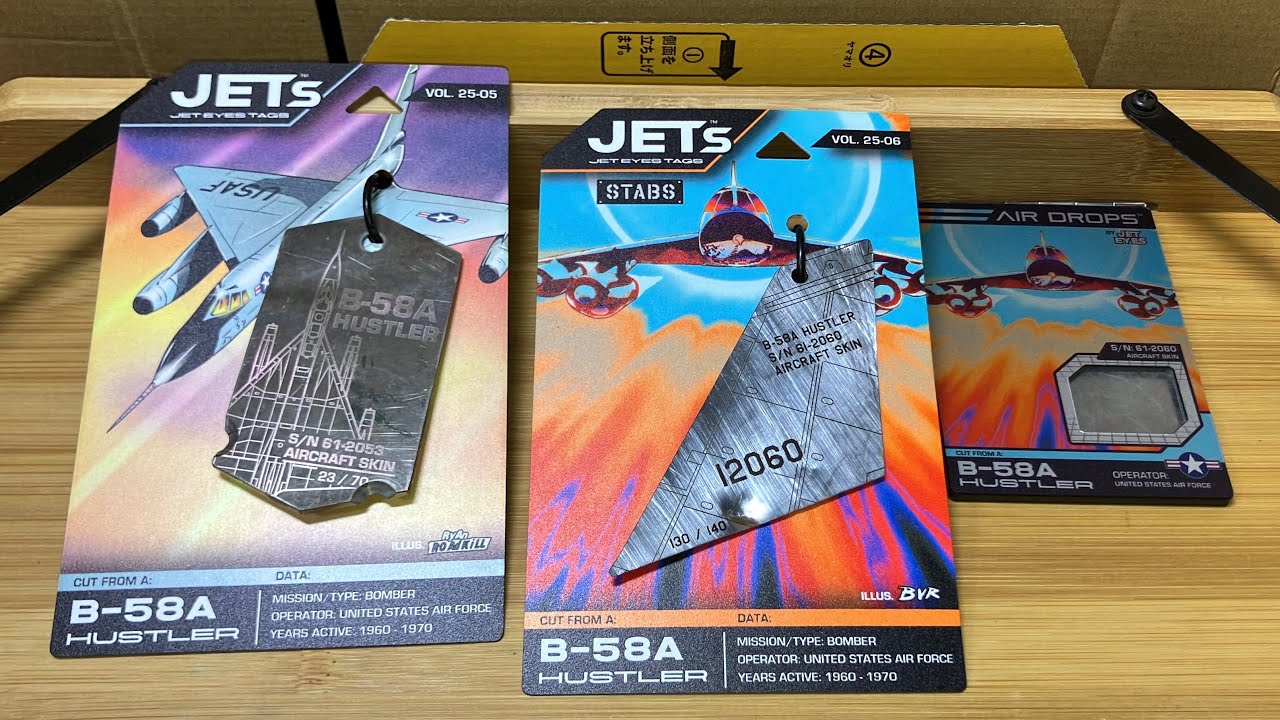 &ldquo;Unboxing&rdquo;JET EYES Tags and Airdrops B-58A Hustler ジェットアイズタグとエアドロップス