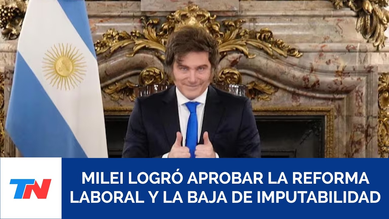 Milei abrirá la asamblea legislativa con la reforma laboral y la baja de la imputabilidad aprobadas