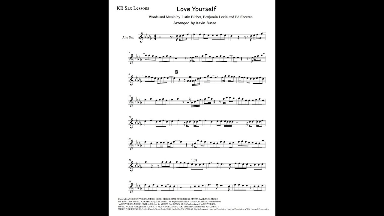 How To Play Love Yourself - 10 phrases