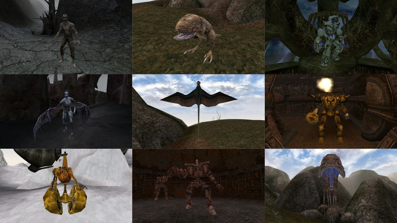 All Enemies in The Elder Scrolls III: Morrowind