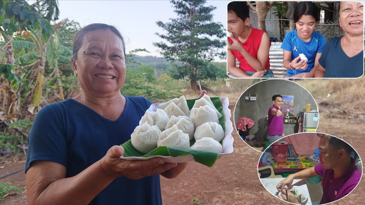 Nagluto ng rice cake at pasalubong kay bro ed