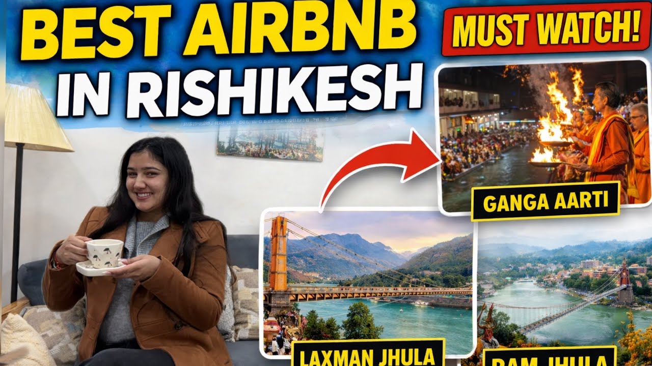 Things to do in Rishikesh🏄‍♂️🚣‍♂️| Beautiful Airbnb in Rishikesh| New Finds| Ganga Aarti 