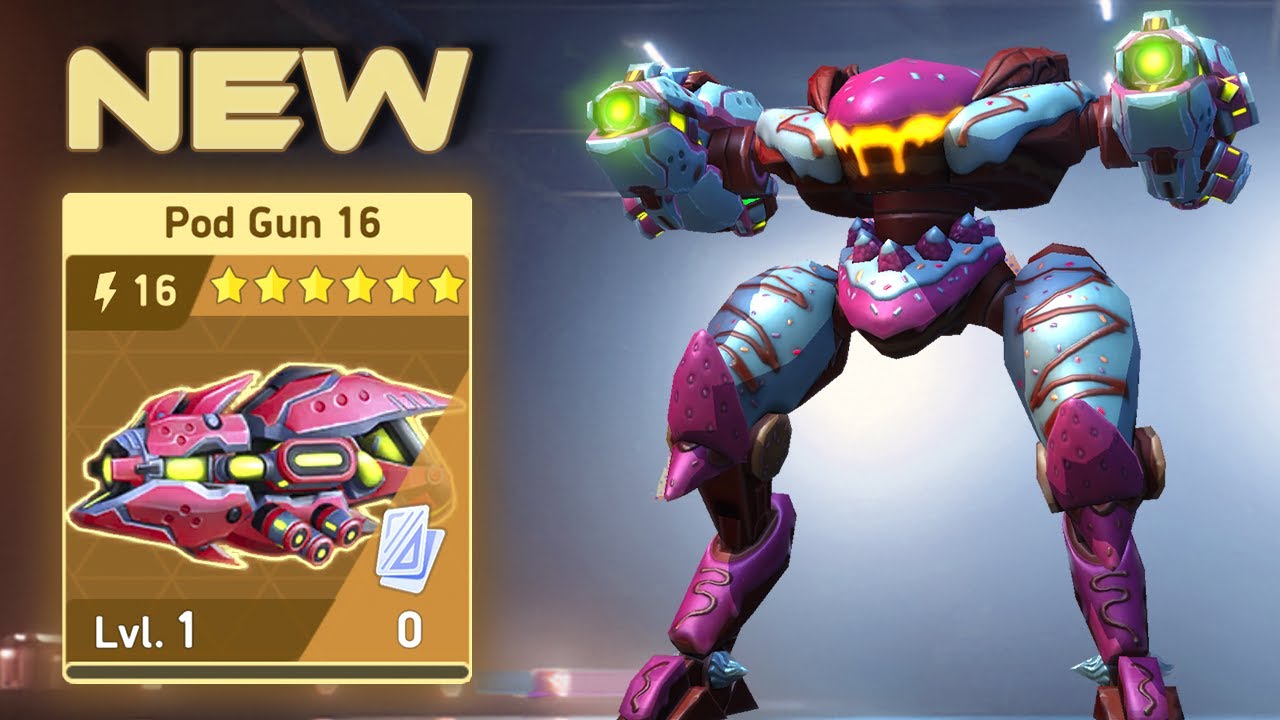 NEW Pod Gun 16. Decent weapon? | Mech Arena