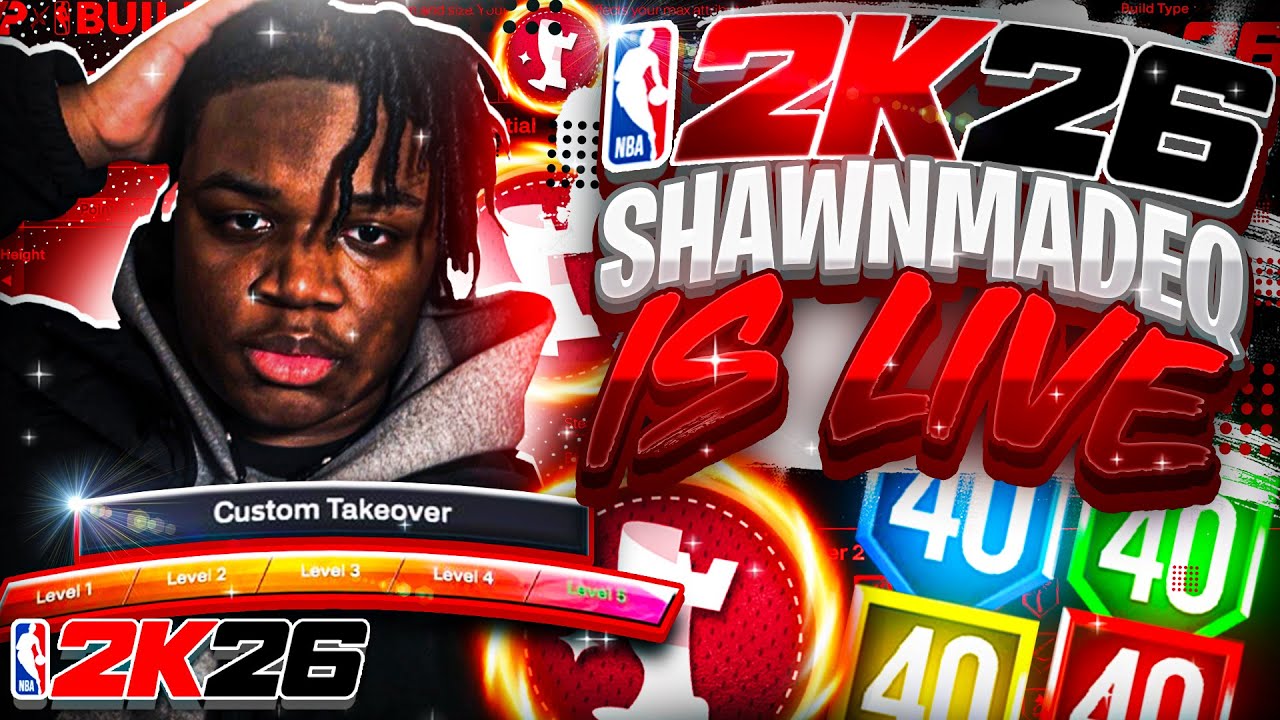 Chosen 1#🔴ShawnMadeQ IS LIVE! + 🔴 PLAYING NBA2K26! + HITTING 4,000 SUBS!!!🦇🩸