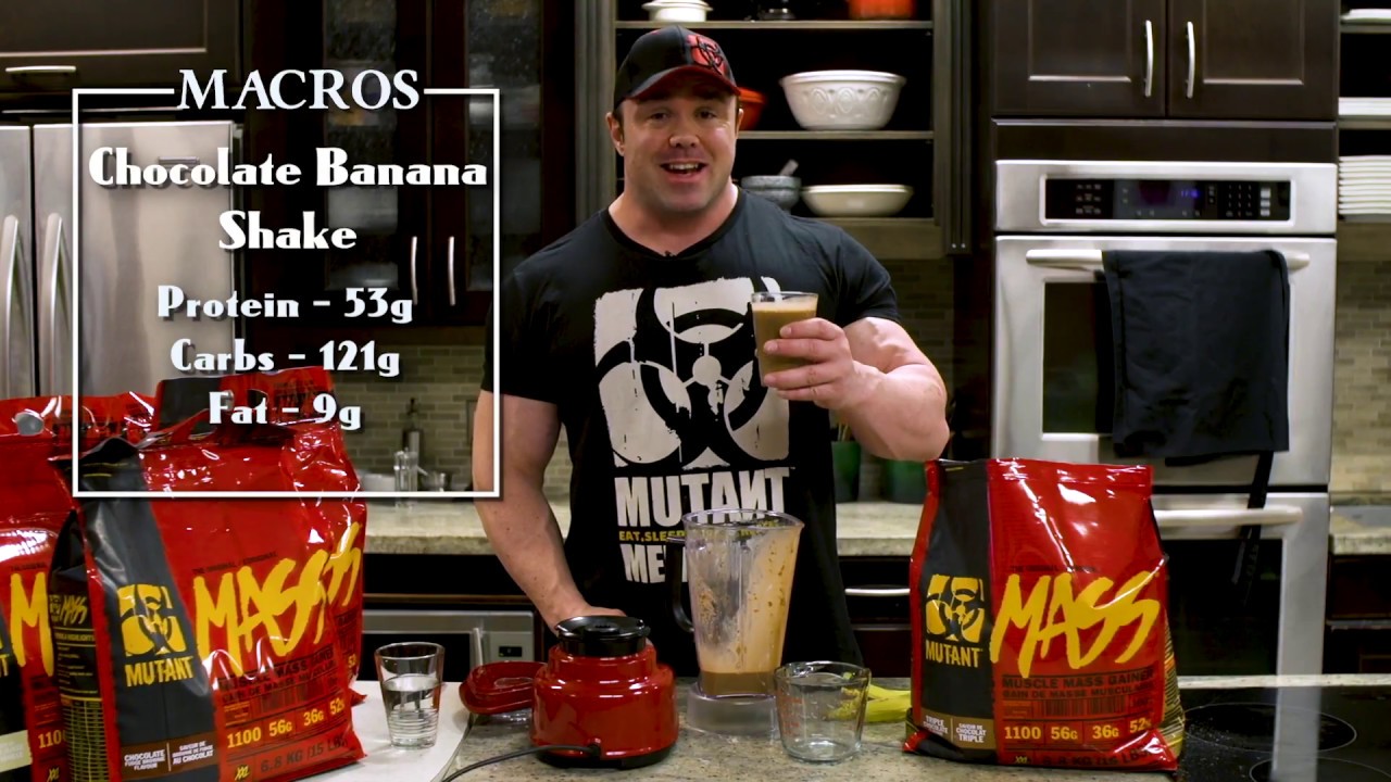 MUTANT RECIPES - MUTANT MASS Chocolate Banana Shake