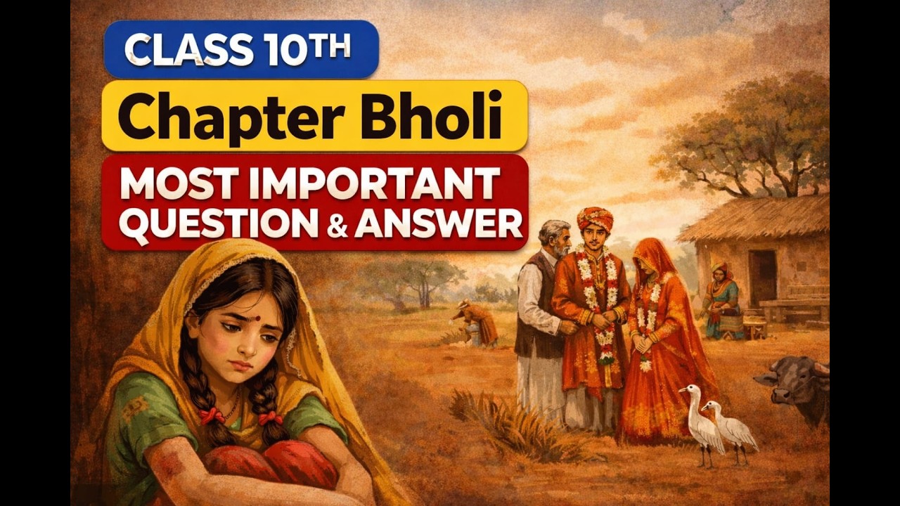 Class 10 English – Bholi | Most Important Questions & Answers | 100% Exam-Oriented Explanation