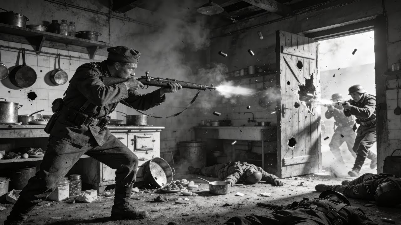 20 Germans Stormed Kitchen — The Cook Grabbed Rifle, Then Killed Them All Defending Food