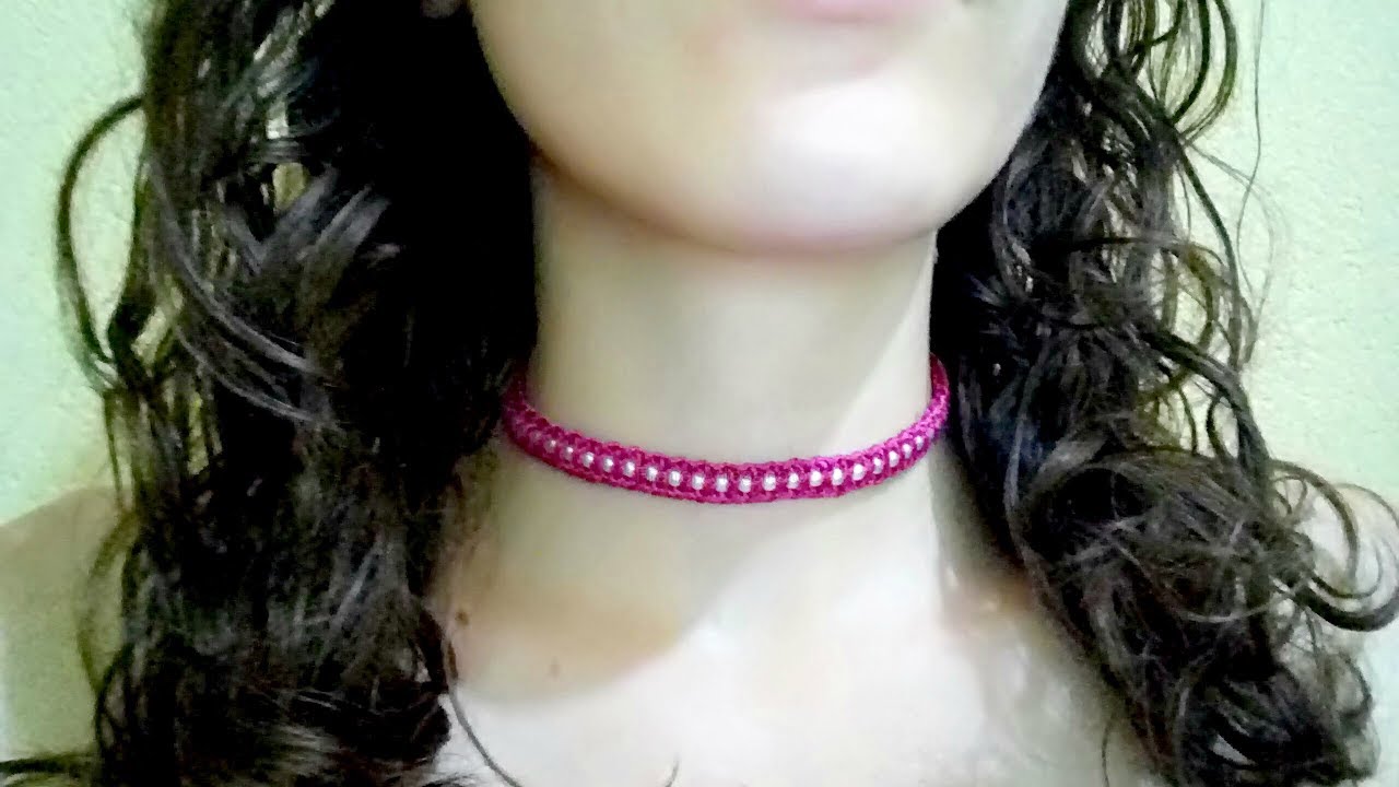CHOKER / GARGANTILHA DE CROCHÊ - FRANCI ARTESANATO