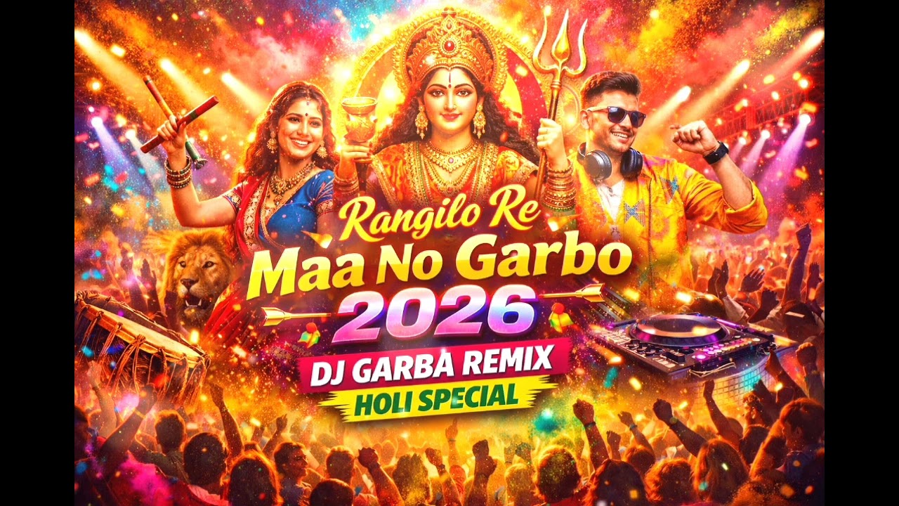 Rangilo Re Maa No Garbo 2026 🔥 DJ Garba Remix | Holi Special Gujarati Bhakti Song | Jay Ambe Maa