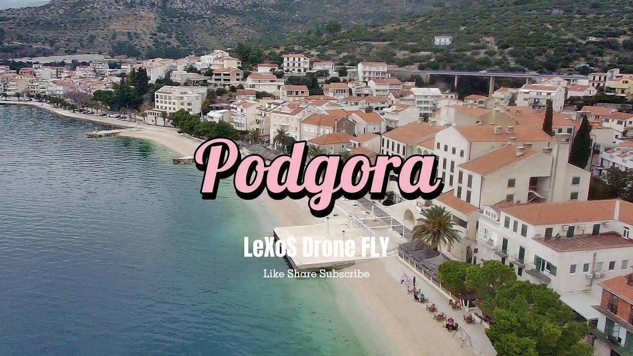Podgora, Croatia | 4K Winter DRONE Fly (1.1.2024)