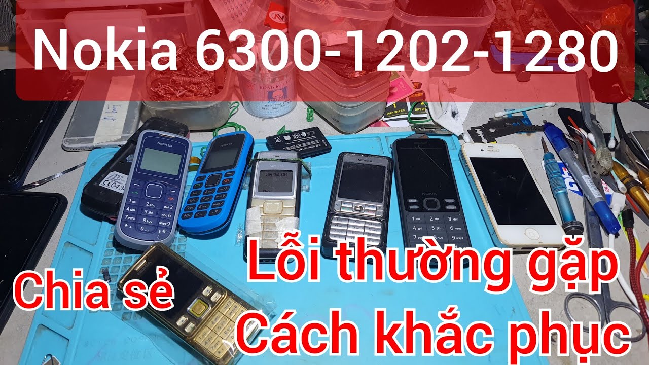 nokia mất nguồn |1202 | 1280 |6300 không lên nguồn