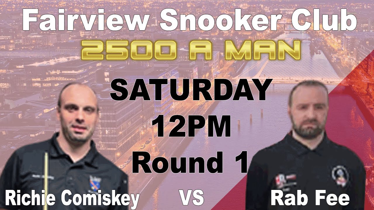 Richie COMISKEY V Rab FEE (Part 3) - Last 16 - Blackball Pool - Fairview Snooker Club Dublin