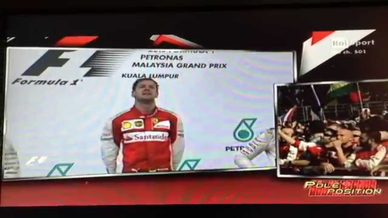 Prima Vittoria In Ferrari di Vettel Podio