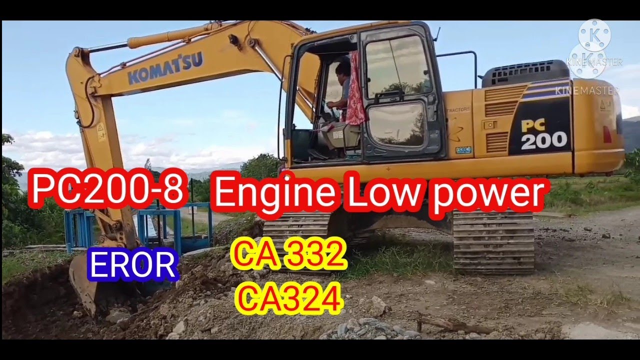 Excavator komatsu pc200-8MO Engine low power