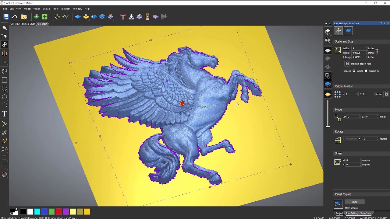 Carveco Maker: Рельефы по изображениям