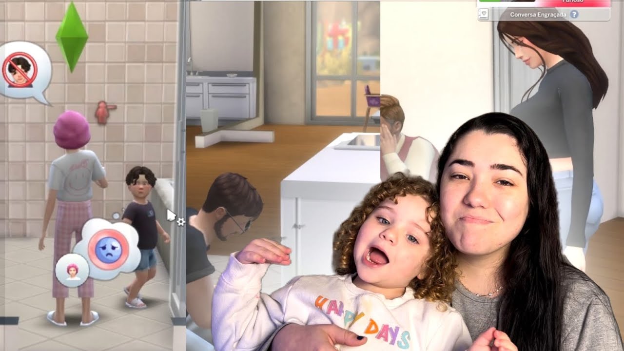 Joguei THE SIMS com a DIVA pela primeira vez | ESTOU GRÁVIDA NOVAMENTE