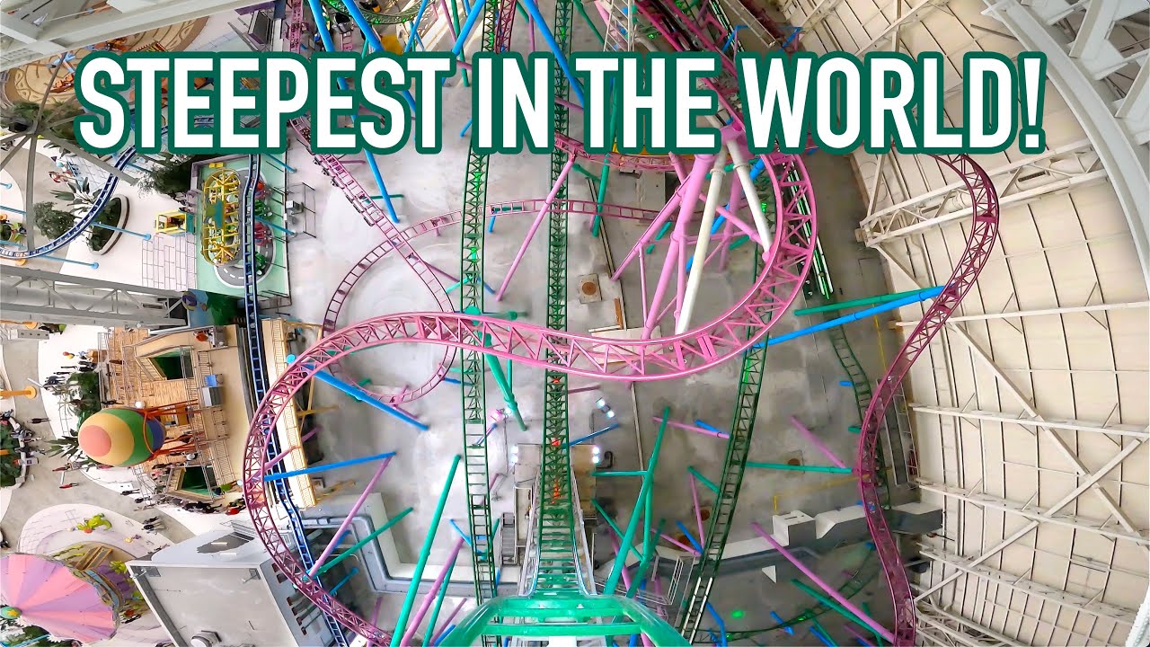 TMNT Shellraiser Front Row POV WORLDS STEEPEST DROP Nickelodeon Universe American Dream Mall