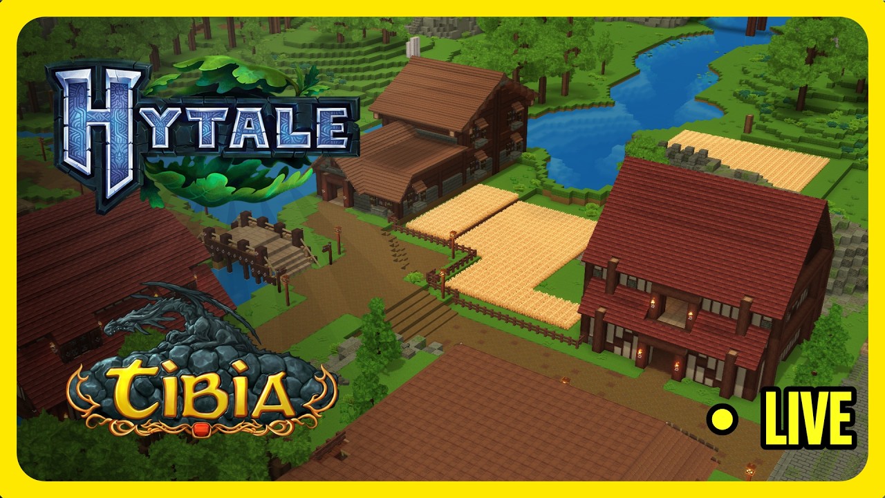 Hytale Criativo - Projeto Hytibia - Recriando Tibia no Hytale! Ep.26 - Rookgaard (Vertical)