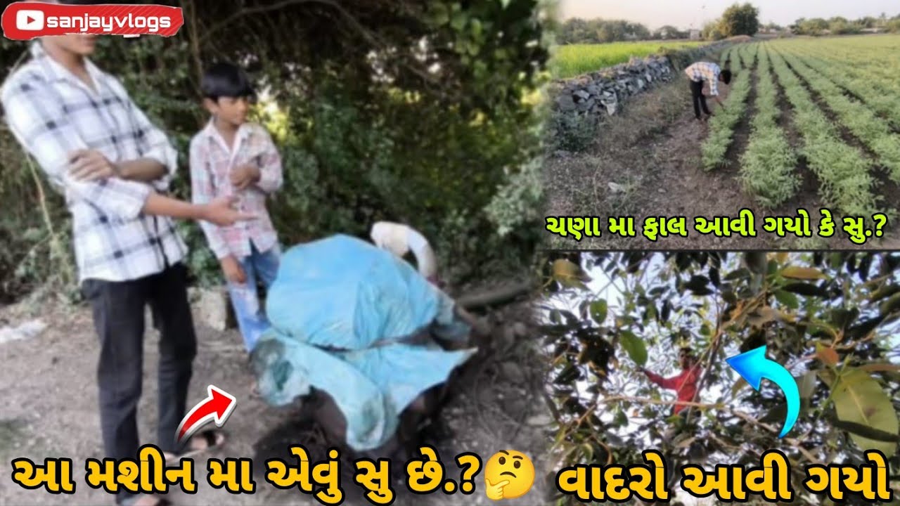 આ મશીન મા એવું સુ છે.🤔 વીડીયો પુરો જોજો ખબર પડી જાસે.#sanjayvlogs #vlogs #farming 