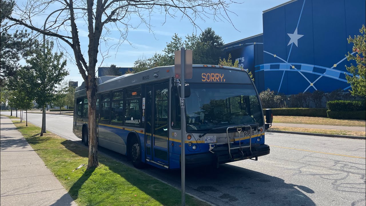 Translink CMBC 2009 Novabus LFS HEV R9535 on 408 Garden City to Riverport