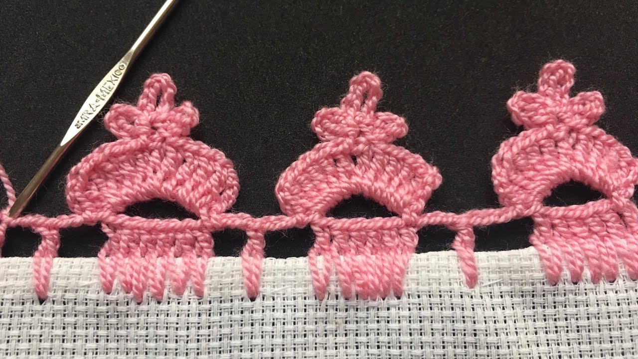 ORILLA O PUNTILLA A CROCHET PARA SERVILLETA
