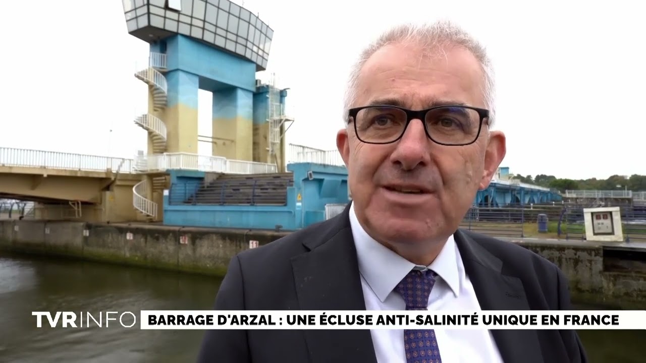 Barrage d'Arzal - &Eacute;cluse anti-salinit&eacute; - TVR - 6 octobre 2025