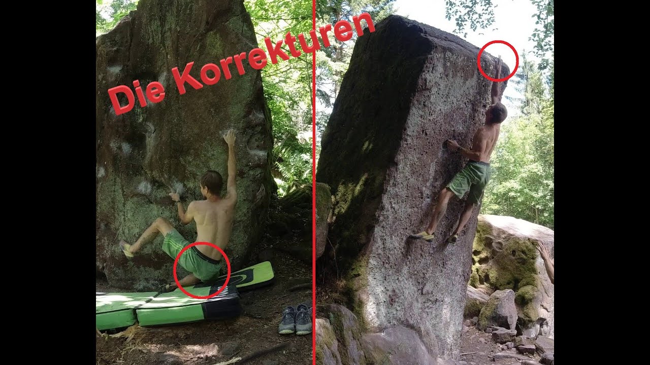 Bouldern im Felsenmeer 2.0: Die Korrekturen