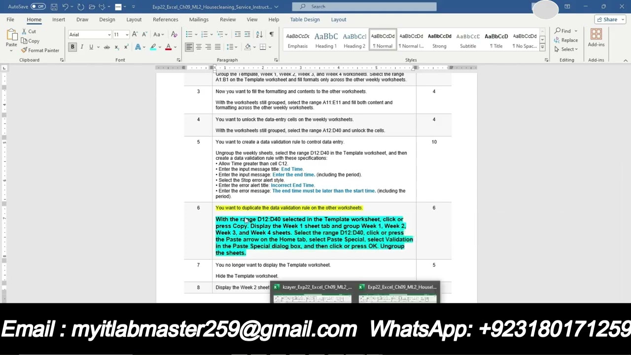 Exp22 Excel Ch09 Cap Housecleaning Service