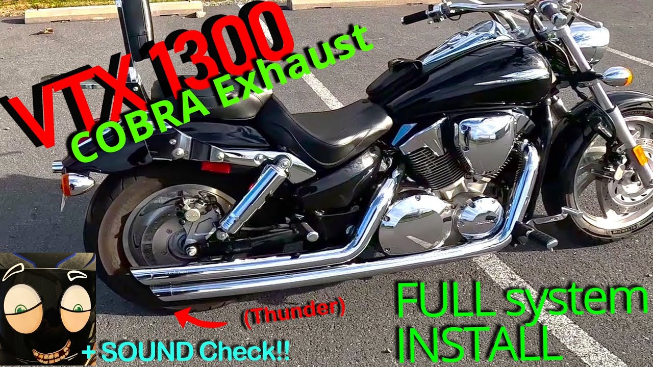 How to Install Cobra Exhaust Pipes | Honda VTX 1300