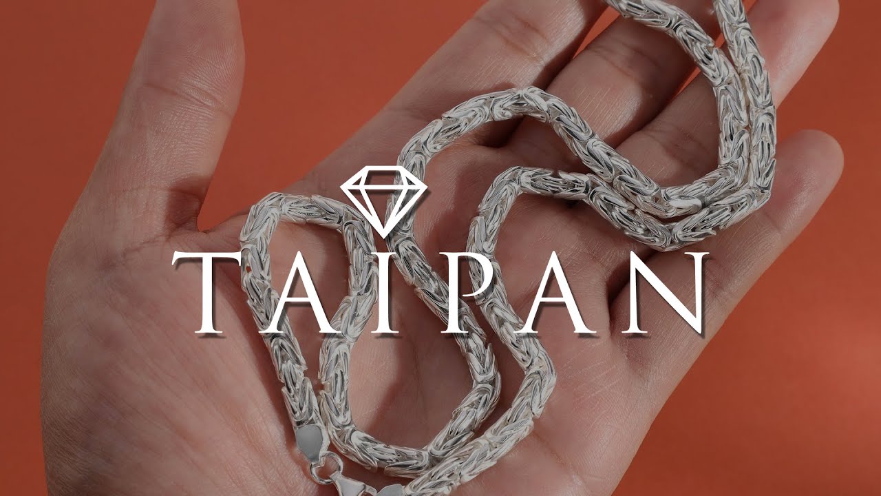 Taipan K&ouml;nigskette 5mm breit versch. L&auml;ngen 925 Sterling Silber