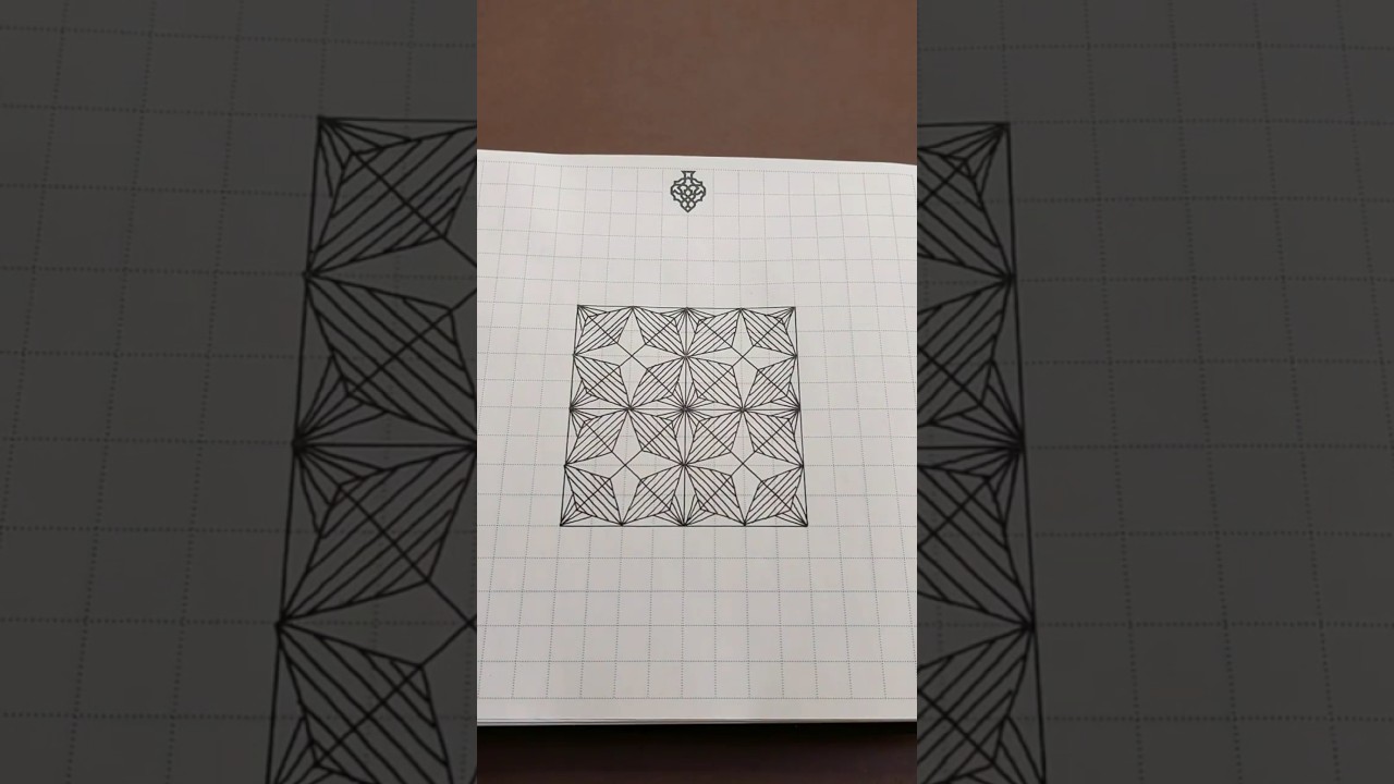 So simple&hellip; yet so hypnotic  #pattern #artshorts #zentagle