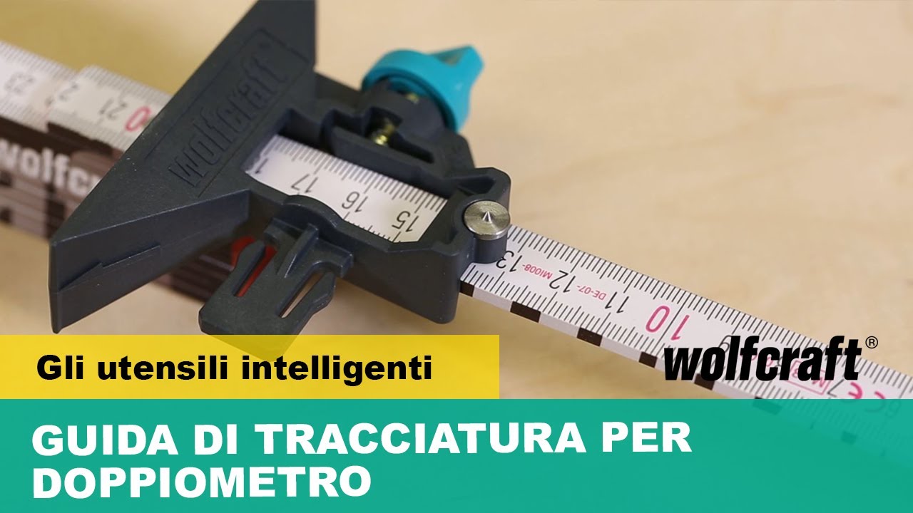 Guida e compasso per tracciare con il doppiometro |wolfcraft