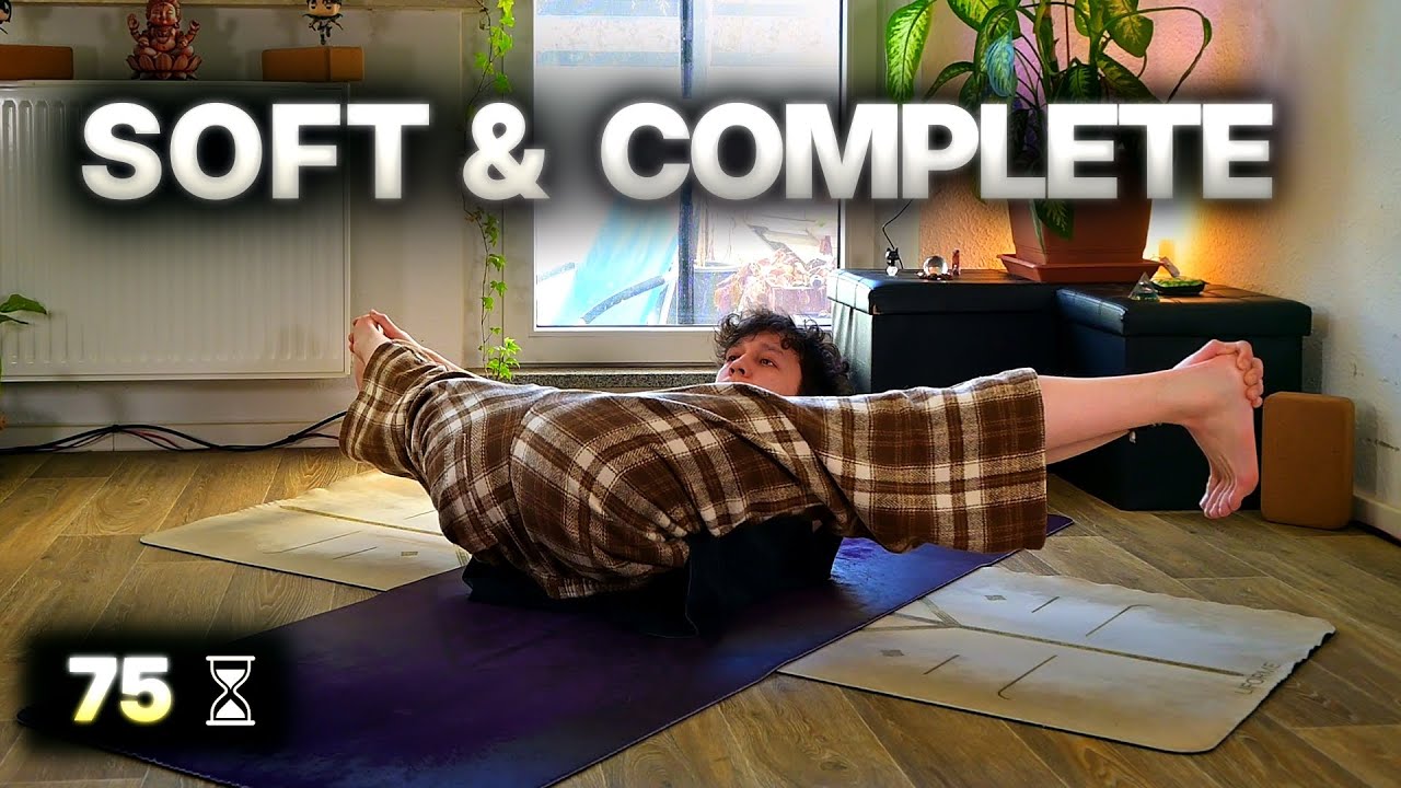 75 Min Soft Yoga | Complete Gentle Practice (Breath, Stretch, Meditate)