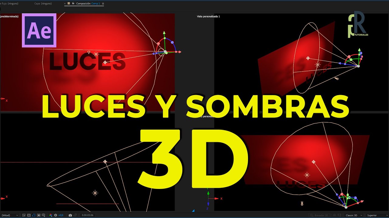 Cómo hacer luces y sombras 3D en After Effects - Tutoriales de After Effects en español