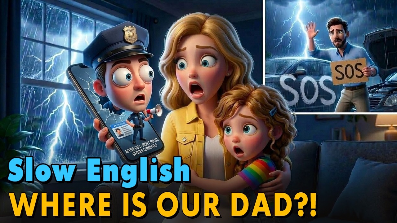 WHY CAN'T I CALL DAD? | Easy English Listening Practice Story (A1-A2 Level)