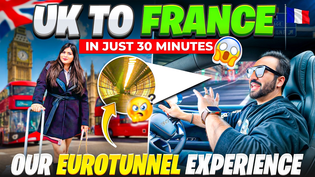 UK to France in Just 30 Minutes! Our Eurotunnel Experience | Indian Youtuber