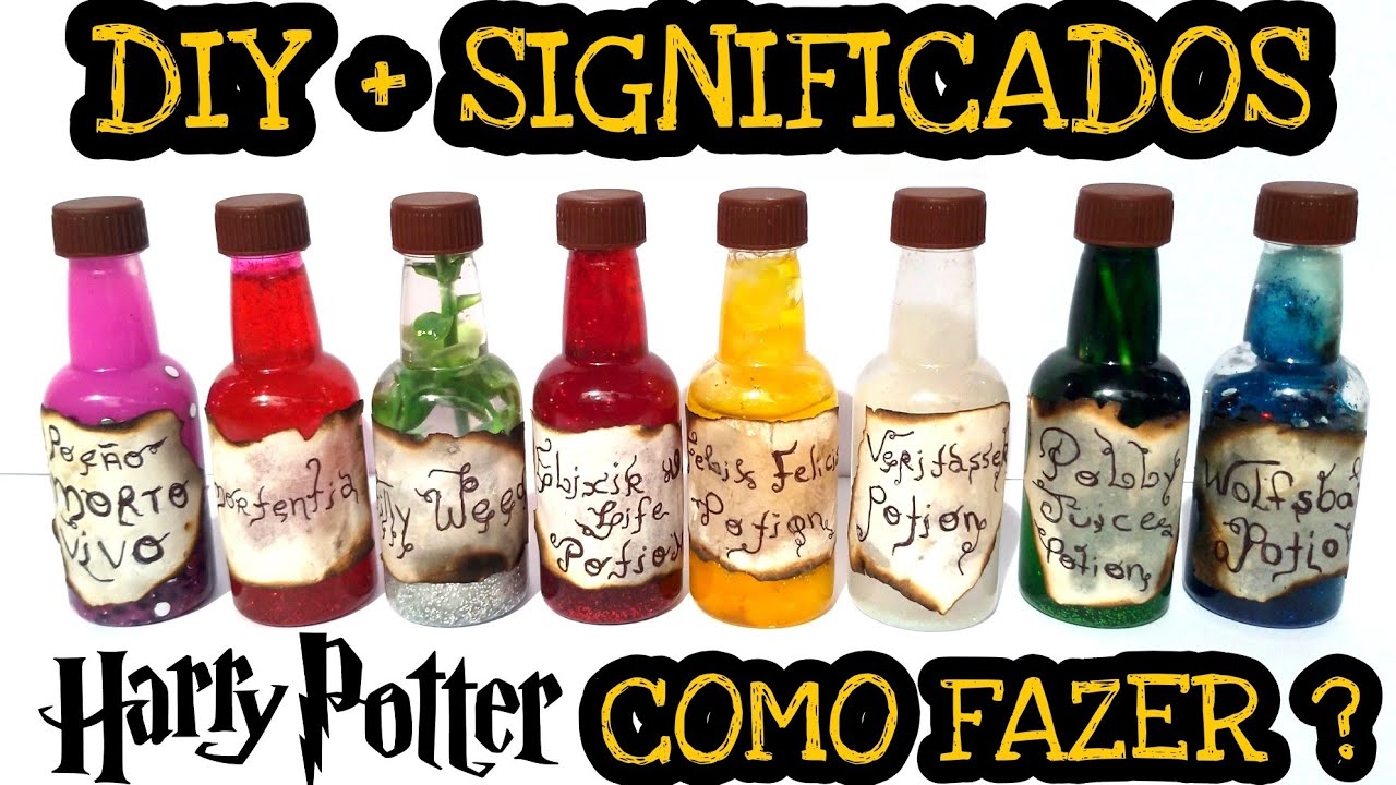 Como Fazer as Poções do Harry Potter - DIY How To make potions Harry Potter - Larissa Peter