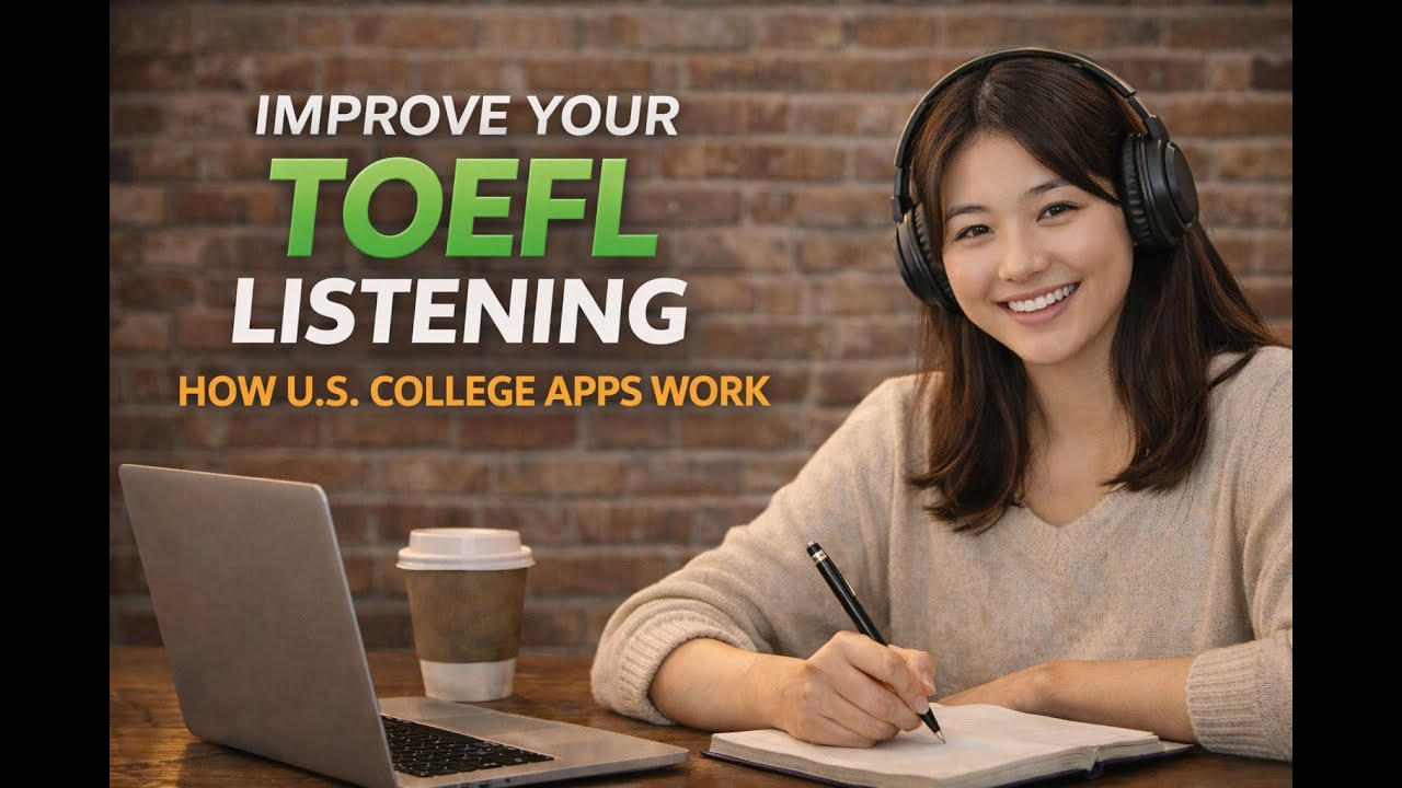 【TOEFLリスニング】まったりポッドキャストで学ぶ！アメリカ大学出願の仕組み（5分）