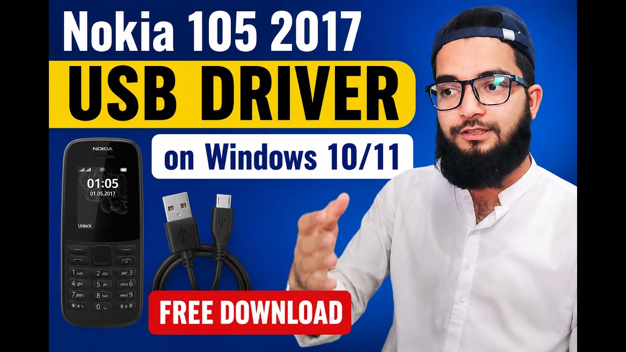 Nokia 105 2017 USB Driver on Windows 10/11 Free Download