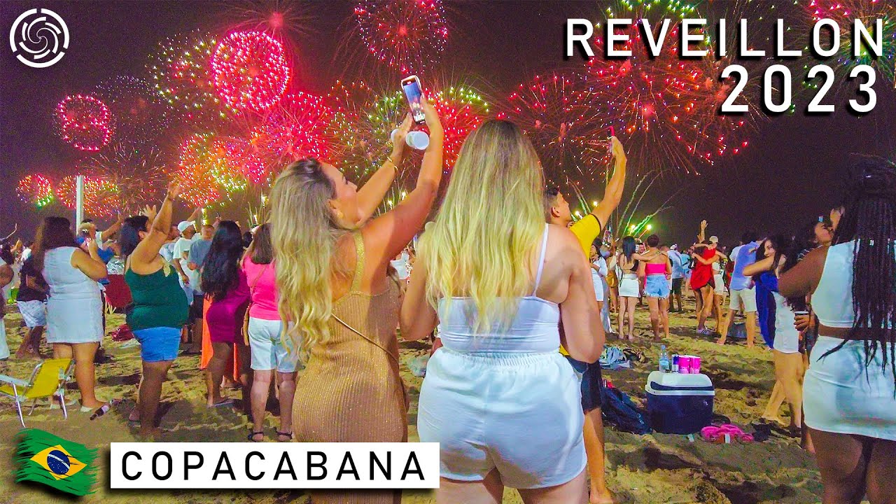 New Year's Eve in Copacabana 2023🇧🇷 Reveillon Rio de Janeiro, Brazil 【 4K UHD 】