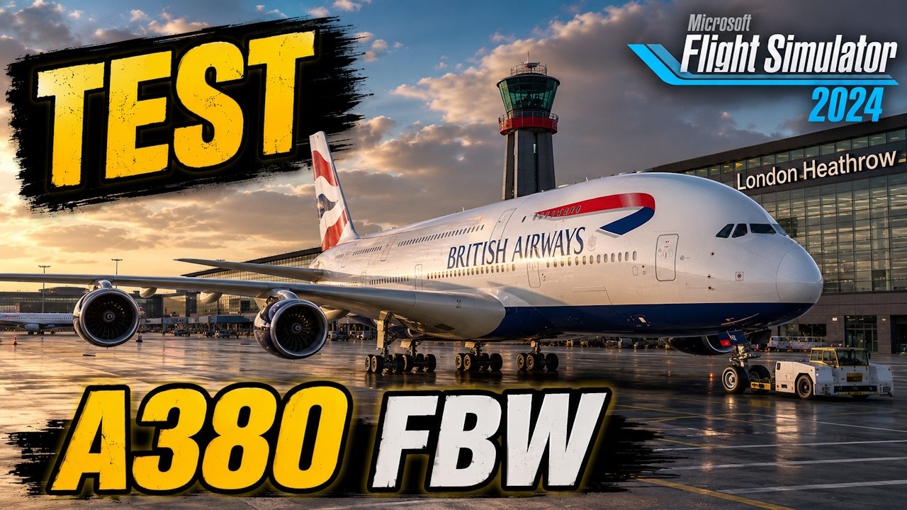 TEST AIRBUS A380 Natywny FBW British Airways❗do Aten I MSFS 2024