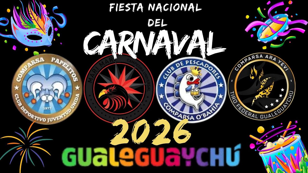 CARNAVAL DE GUALEGUAYCHÚ 2026.  PRIMERA EDICIÓN COMO FIESTA NACIONAL. #turismo #carnaval #baile