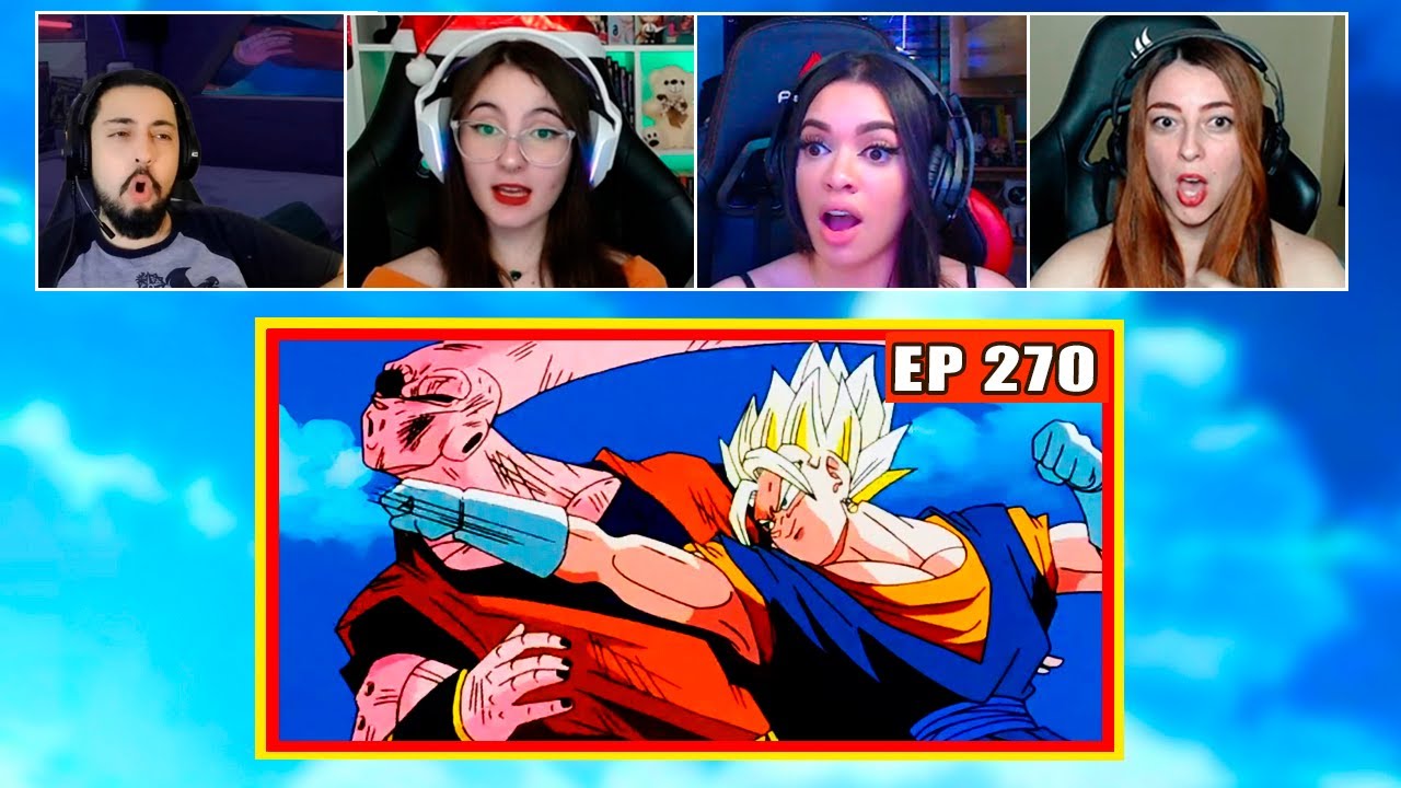Vegetto vs Majin boo | 4 Pessoas Reagindo | Dragon Ball Z - EP 270