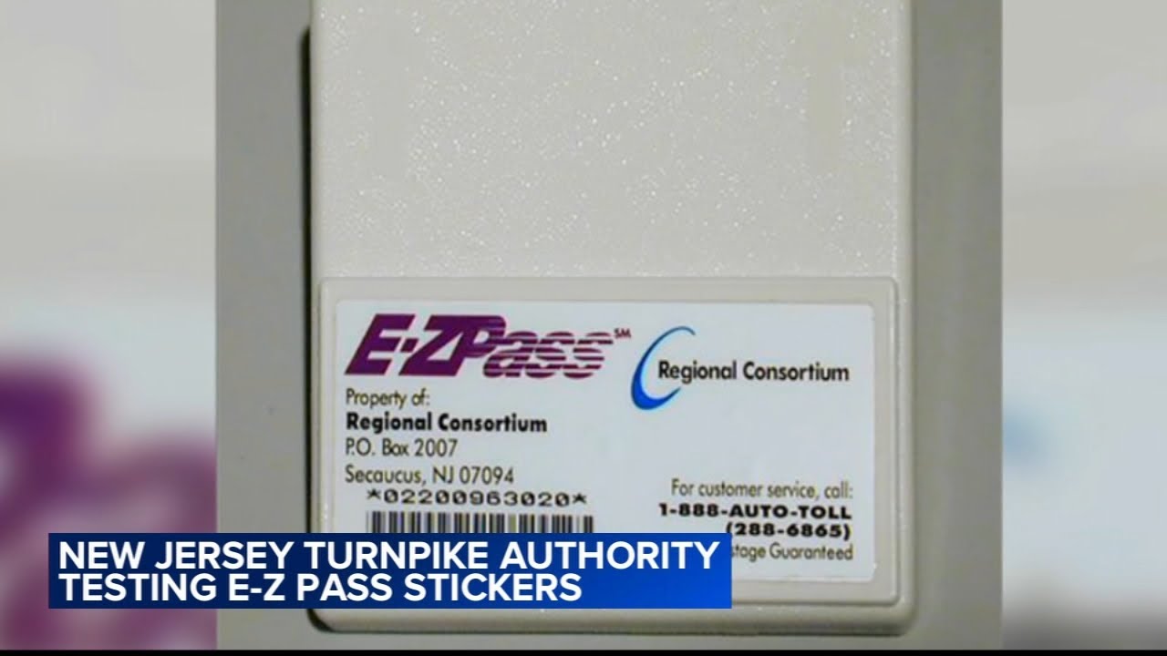 Управление платных дорог штата Нью-Джерси тестирует наклейки E-Z Pass для замены транспондеров.