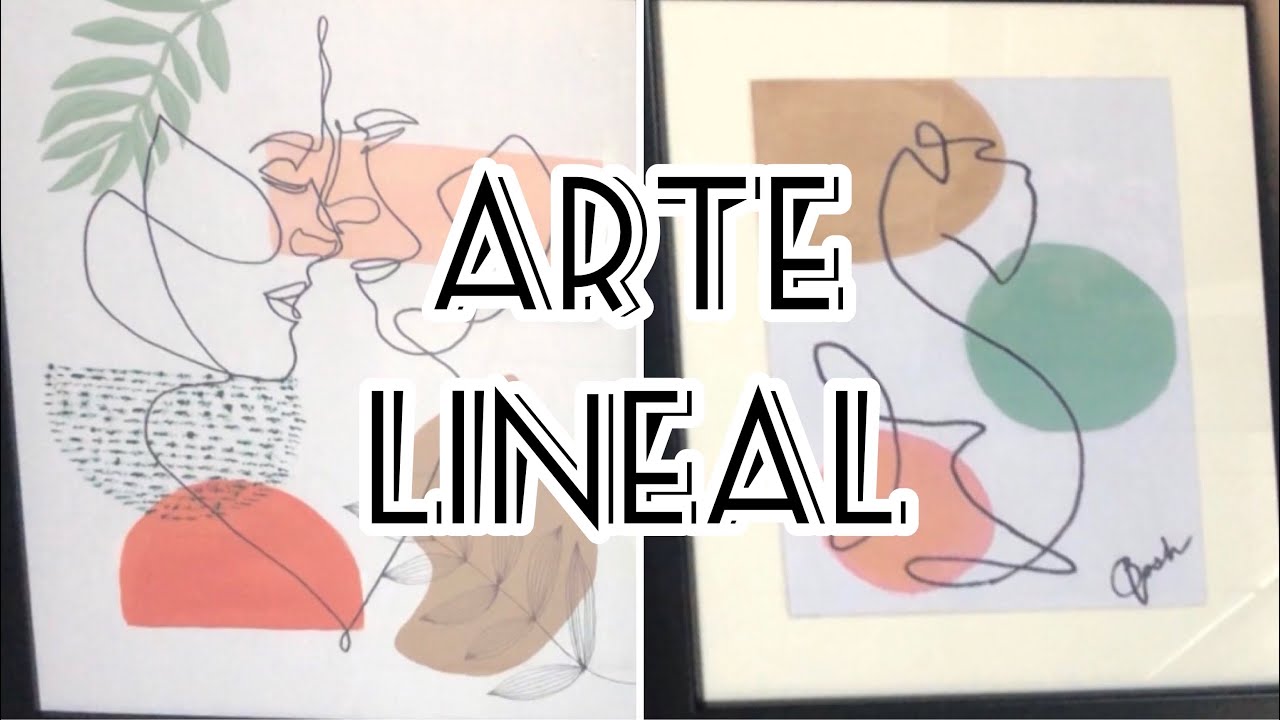 Cuadro Abstracto de Arte Lineal/ Abstract One Line Art [ARTE]