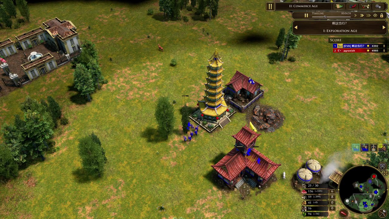 Chinese vs Ottoman on Hungarian Plains | AoE3DE Big Battle!